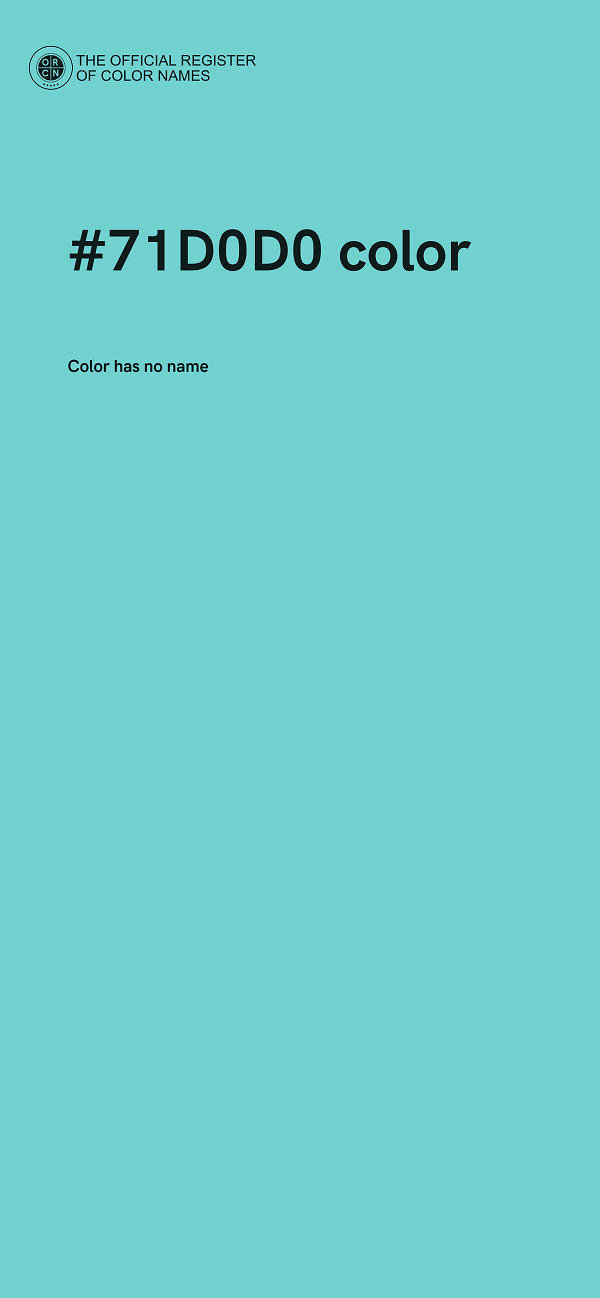 #71D0D0 color image