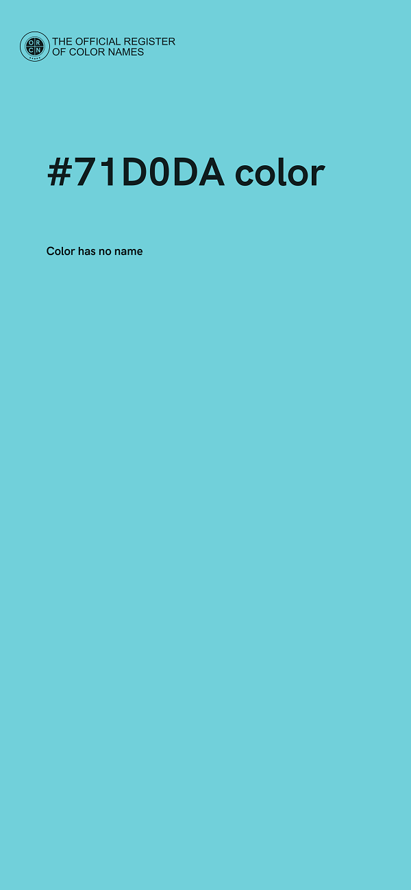 #71D0DA color image