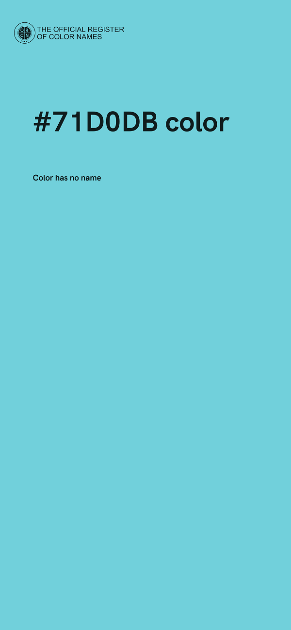 #71D0DB color image