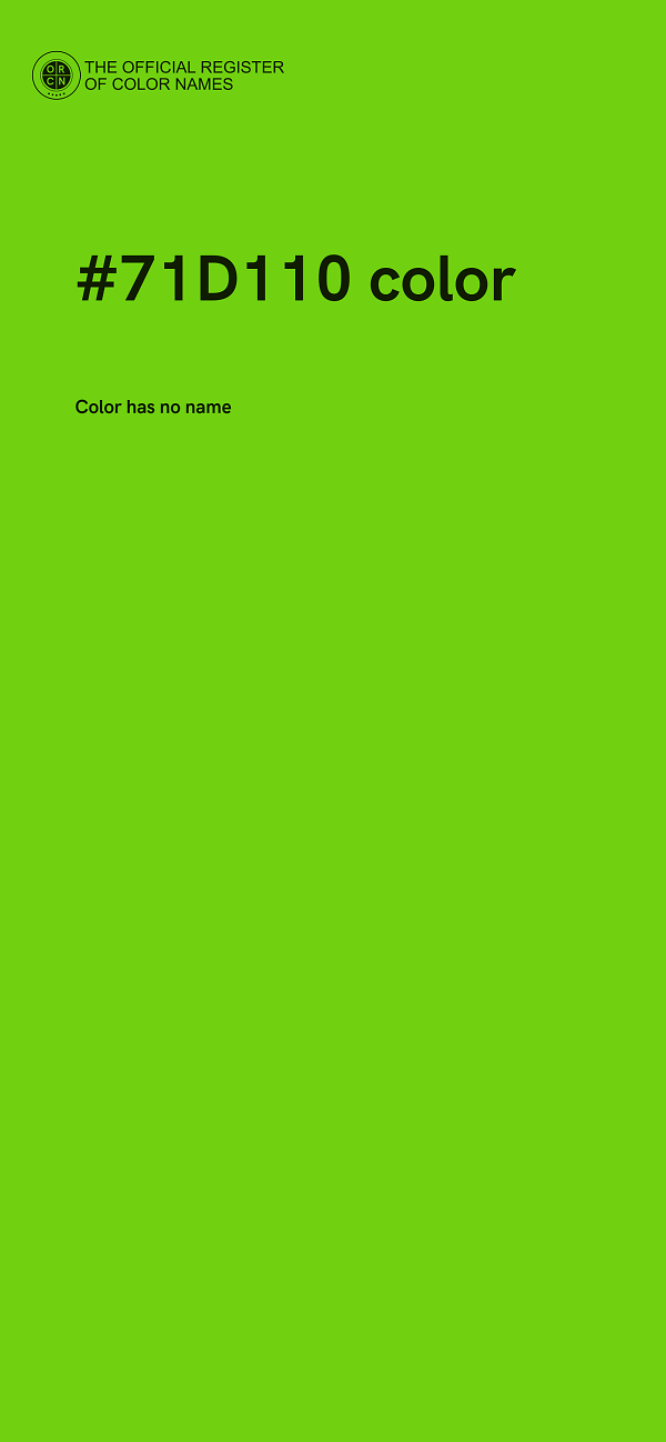 #71D110 color image