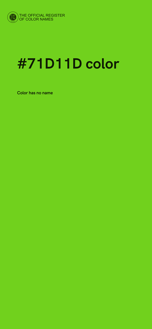 #71D11D color image