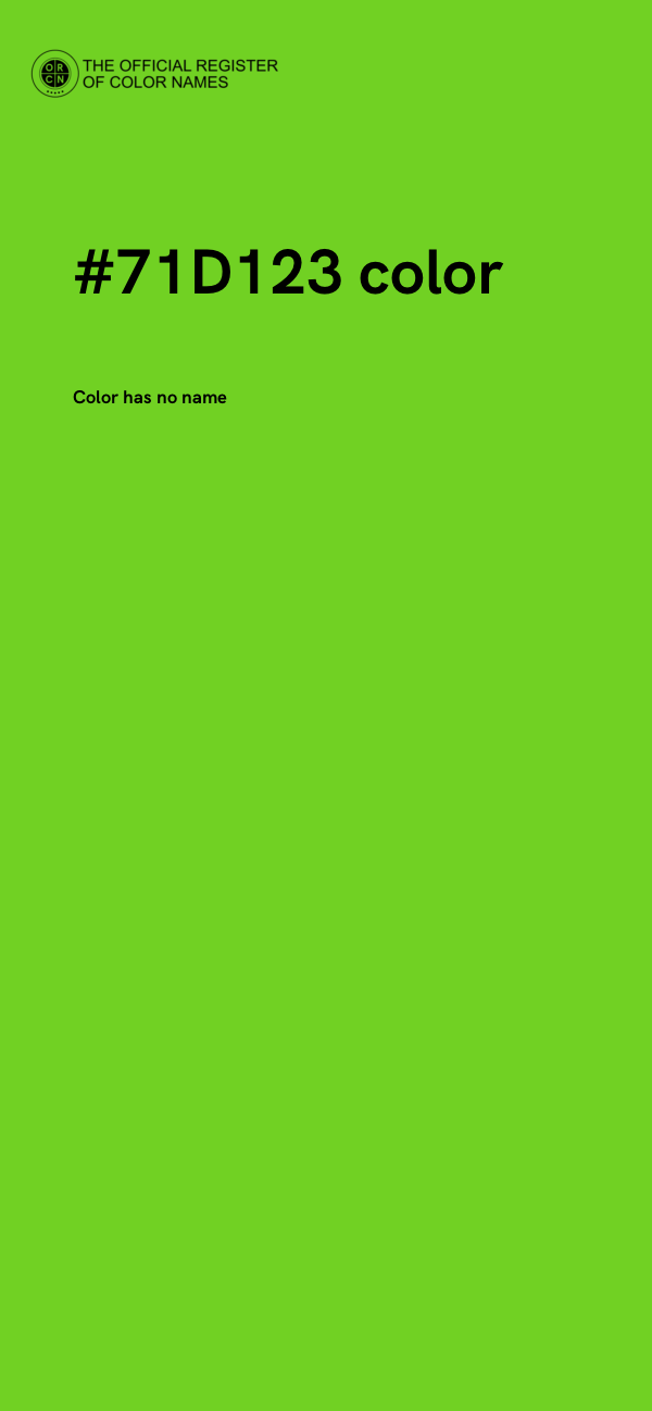 #71D123 color image
