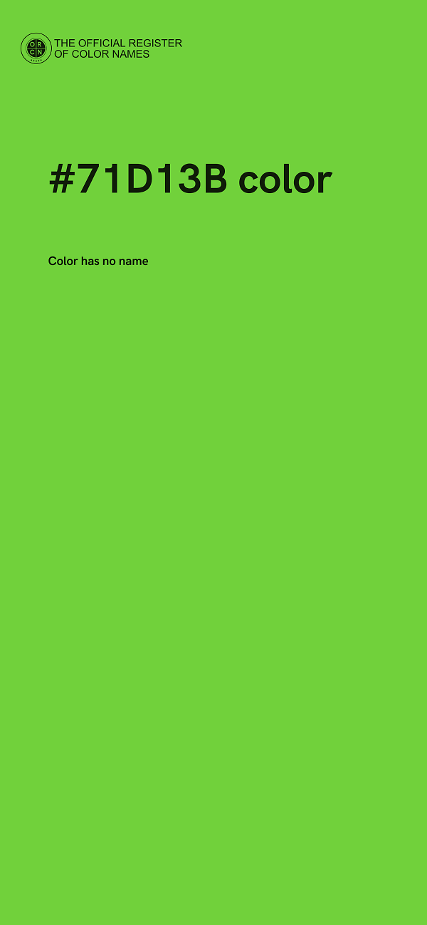 #71D13B color image