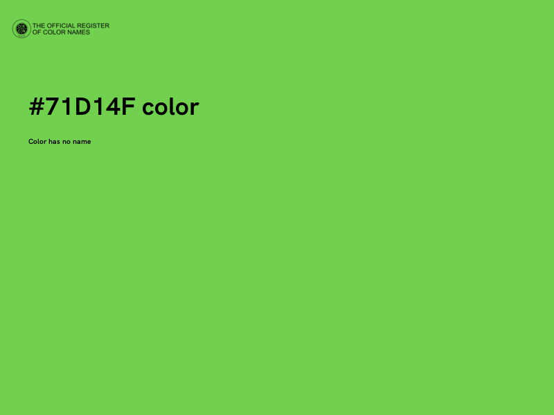 #71D14F color image