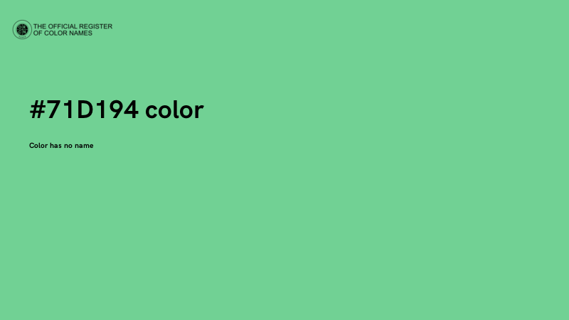 #71D194 color image