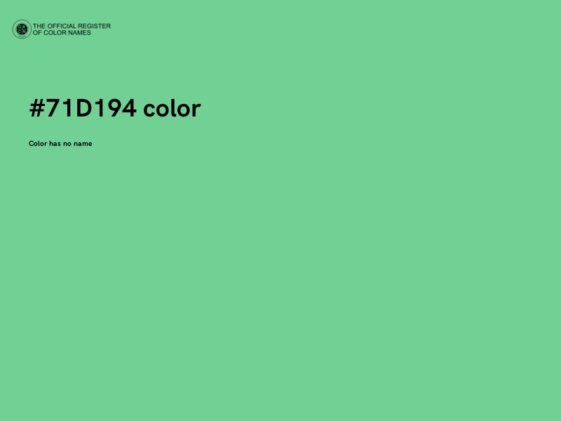 #71D194 color image