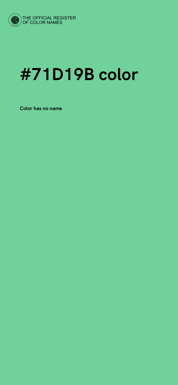 #71D19B color image