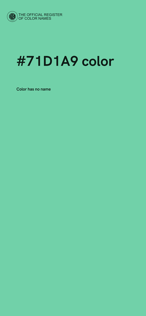 #71D1A9 color image