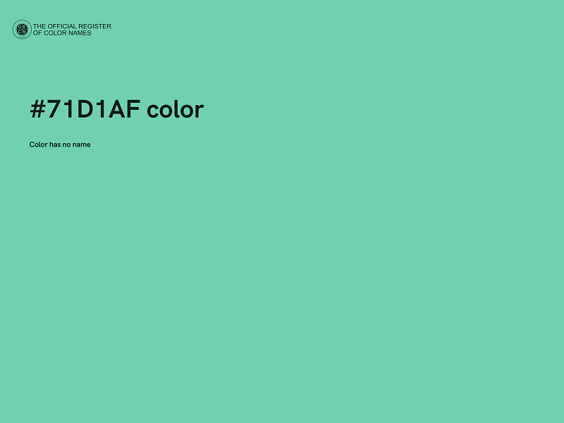 #71D1AF color image