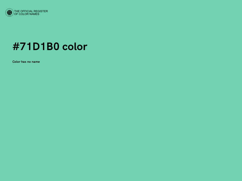 #71D1B0 color image