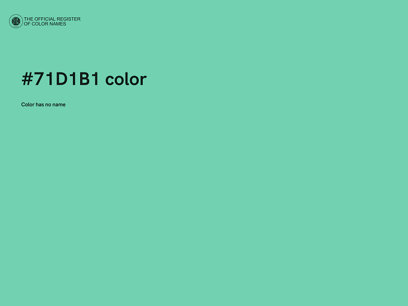 #71D1B1 color image