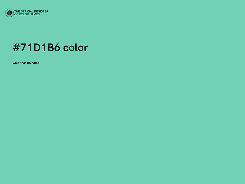 #71D1B6 color image