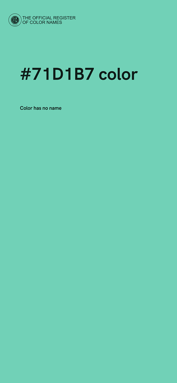 #71D1B7 color image