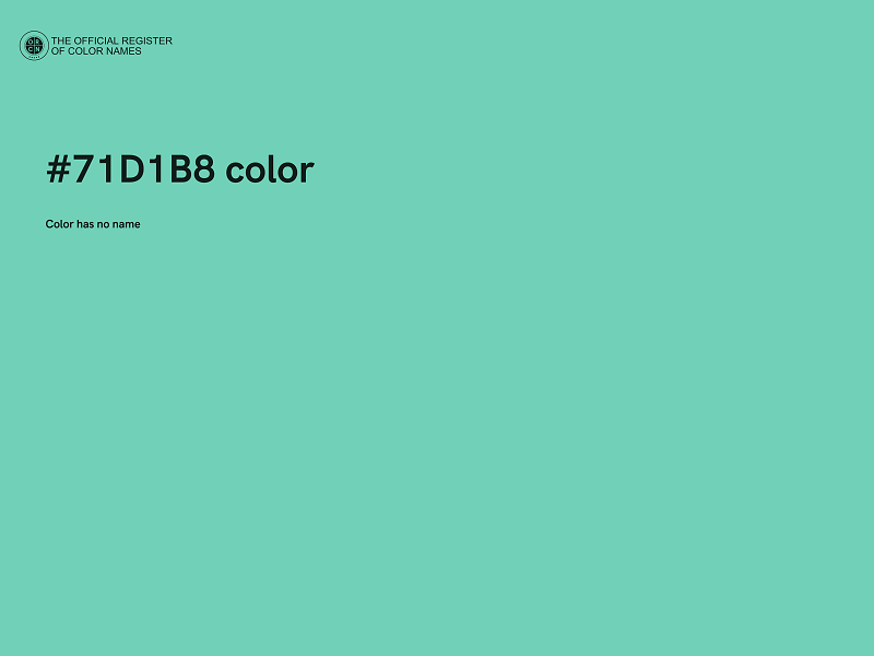 #71D1B8 color image