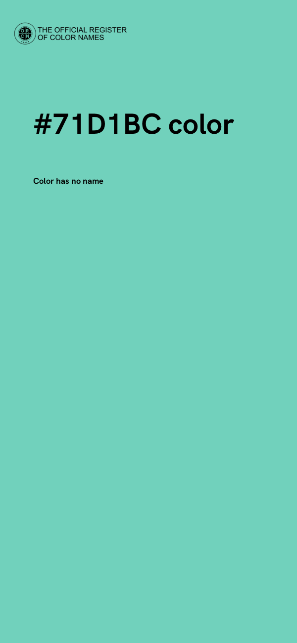 #71D1BC color image