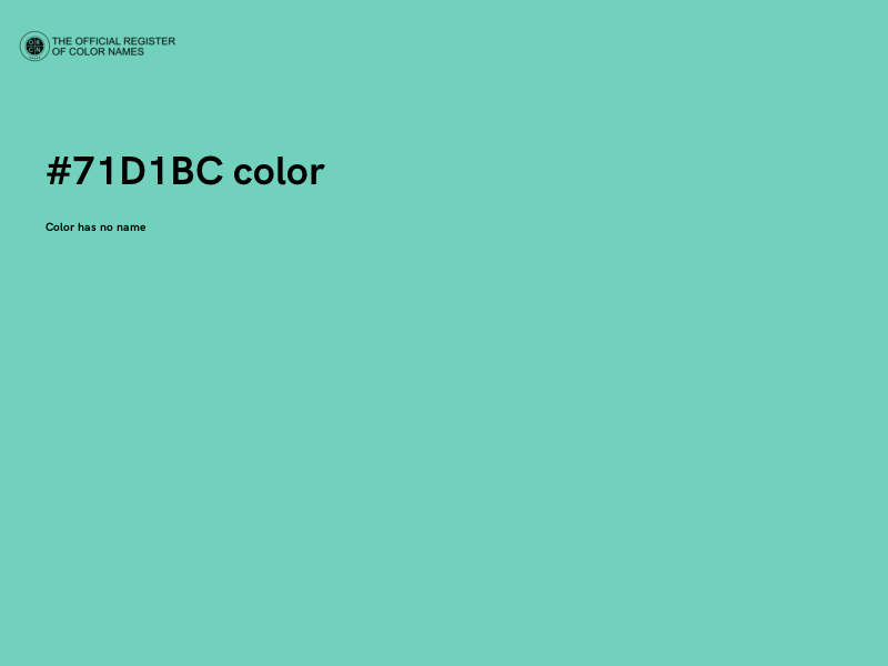 #71D1BC color image