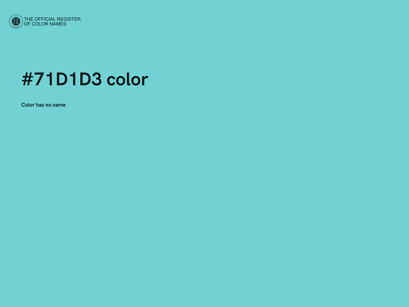 #71D1D3 color image