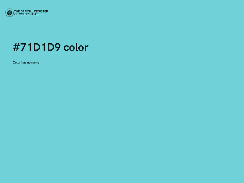 #71D1D9 color image