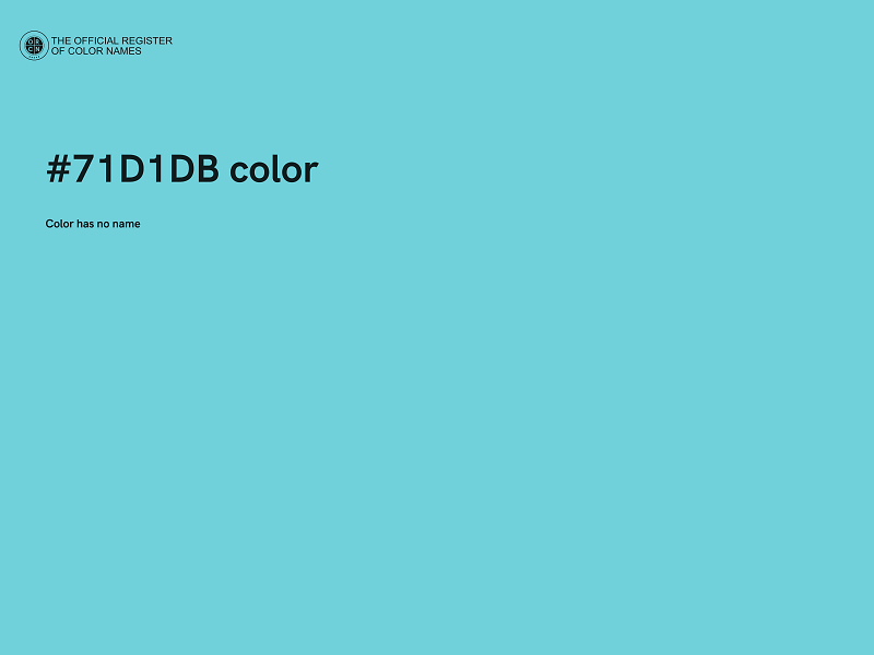 #71D1DB color image