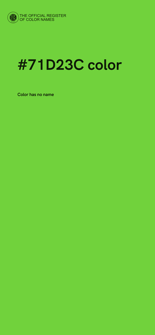 #71D23C color image
