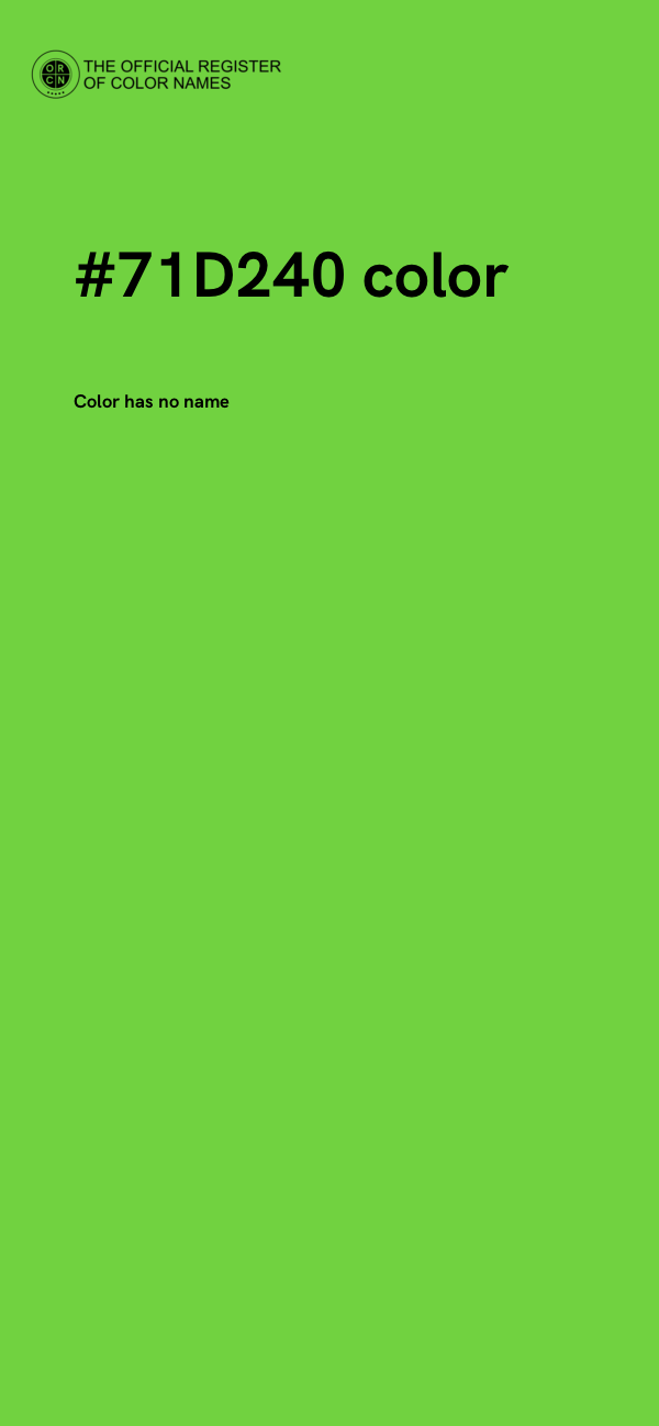 #71D240 color image