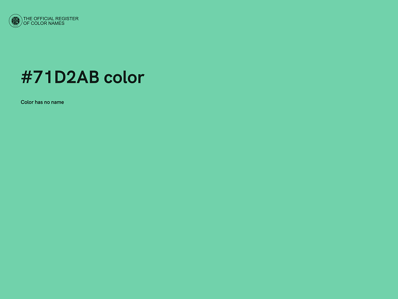 #71D2AB color image