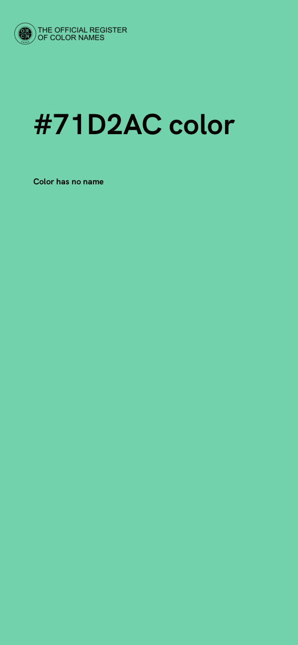 #71D2AC color image