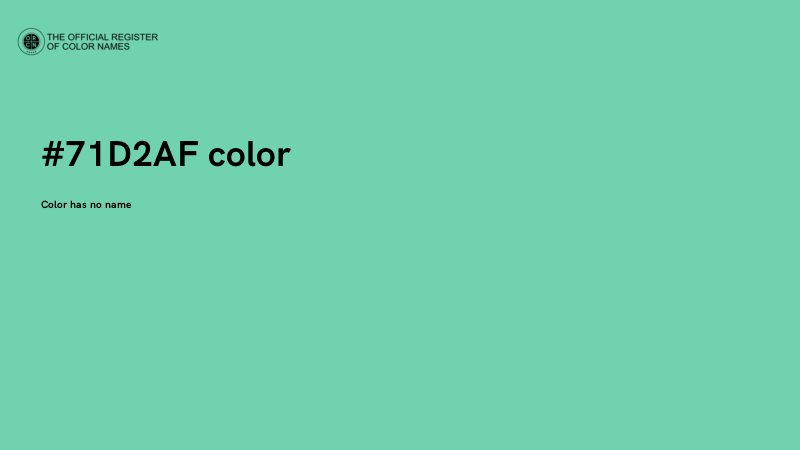 #71D2AF color image