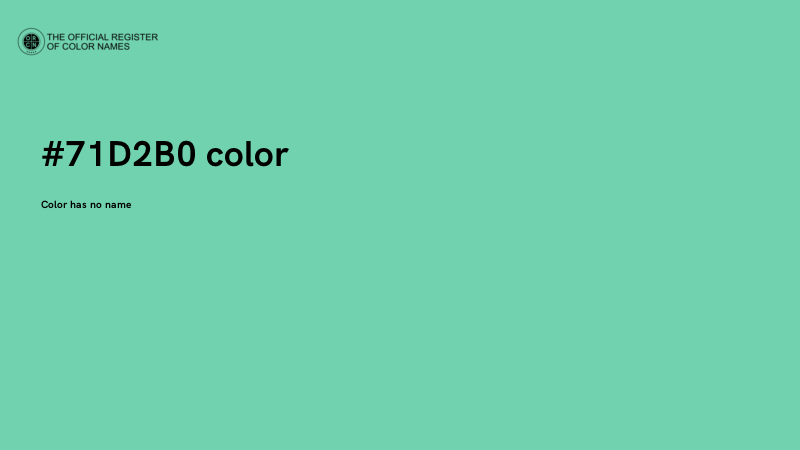 #71D2B0 color image