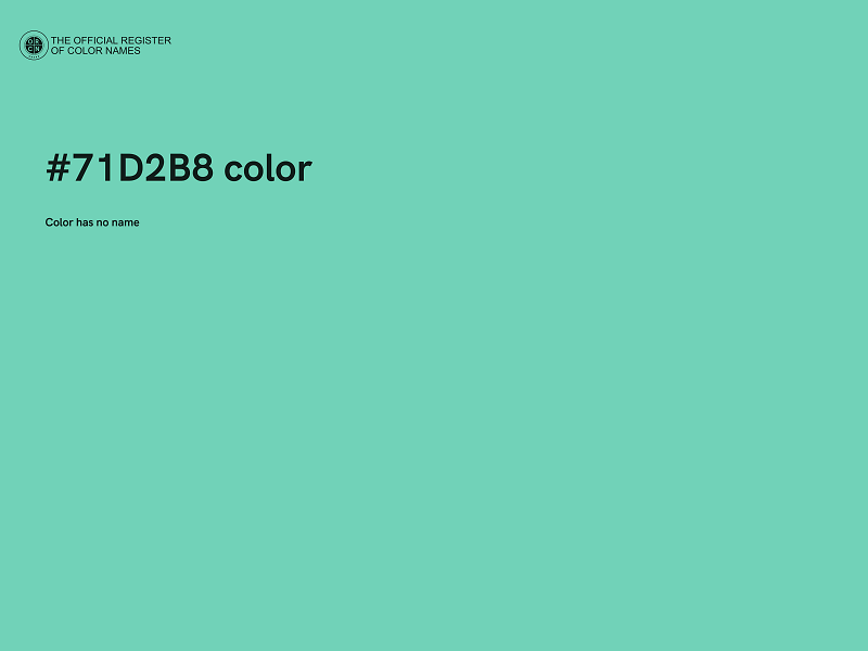 #71D2B8 color image