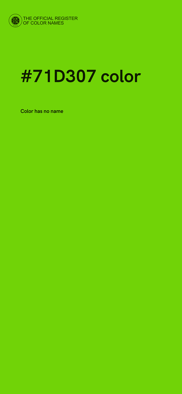 #71D307 color image