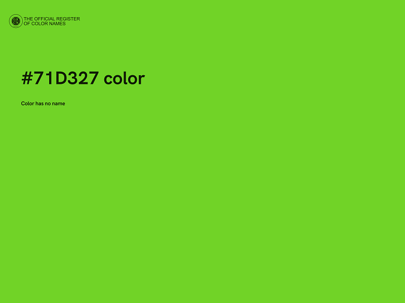 #71D327 color image