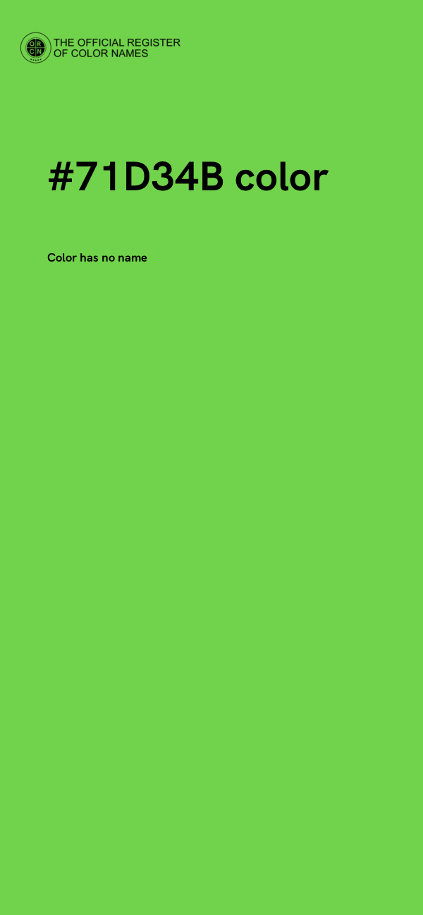 #71D34B color image