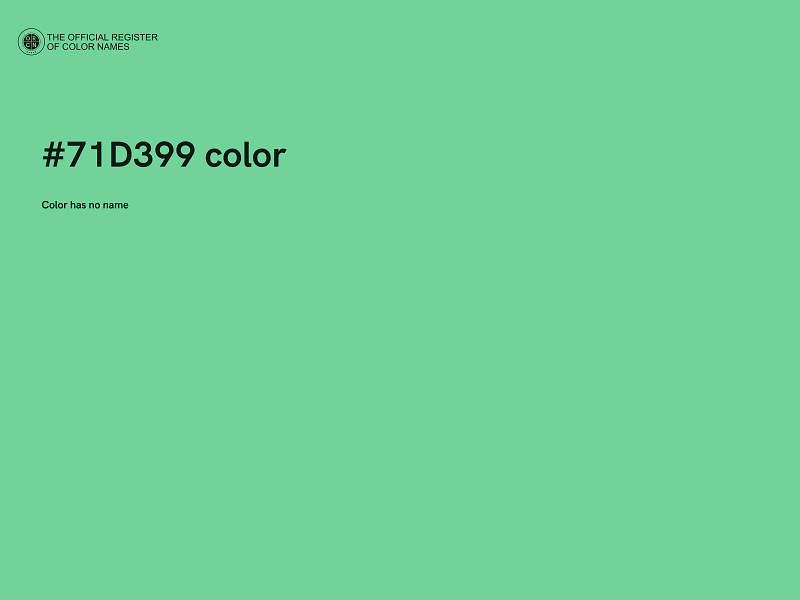 #71D399 color image