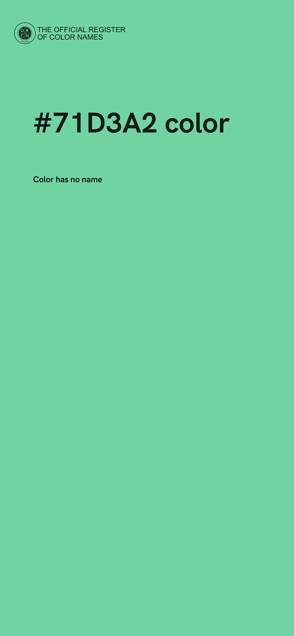 #71D3A2 color image