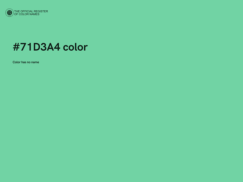 #71D3A4 color image