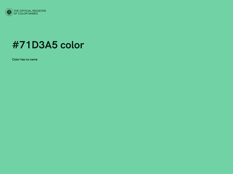 #71D3A5 color image