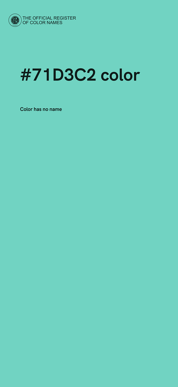 #71D3C2 color image