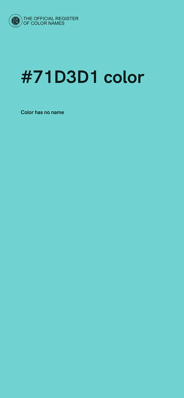 #71D3D1 color image