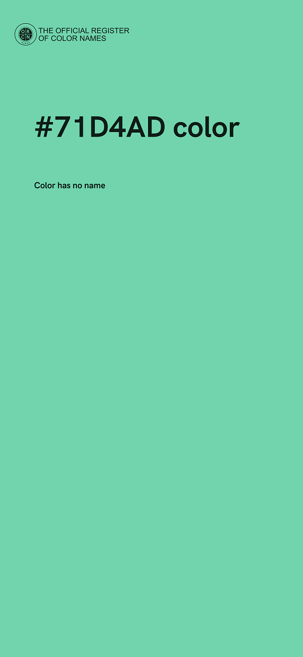 #71D4AD color image