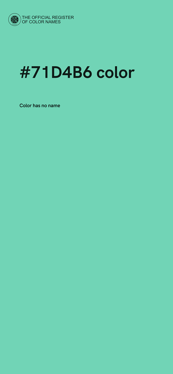 #71D4B6 color image