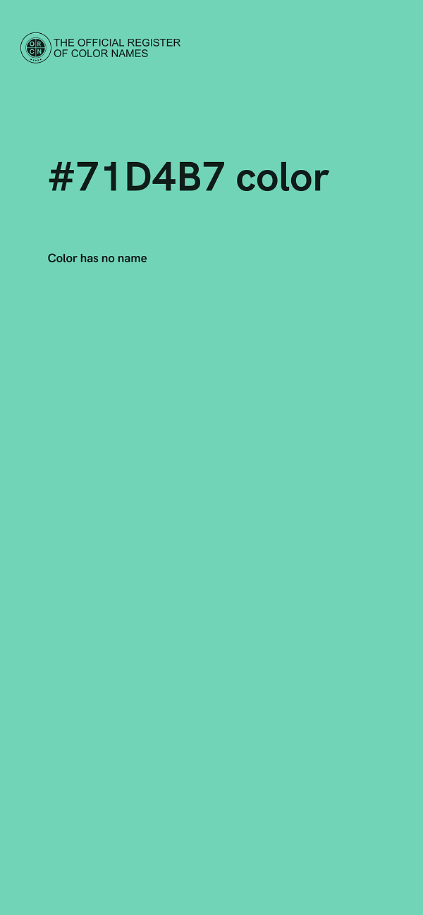 #71D4B7 color image