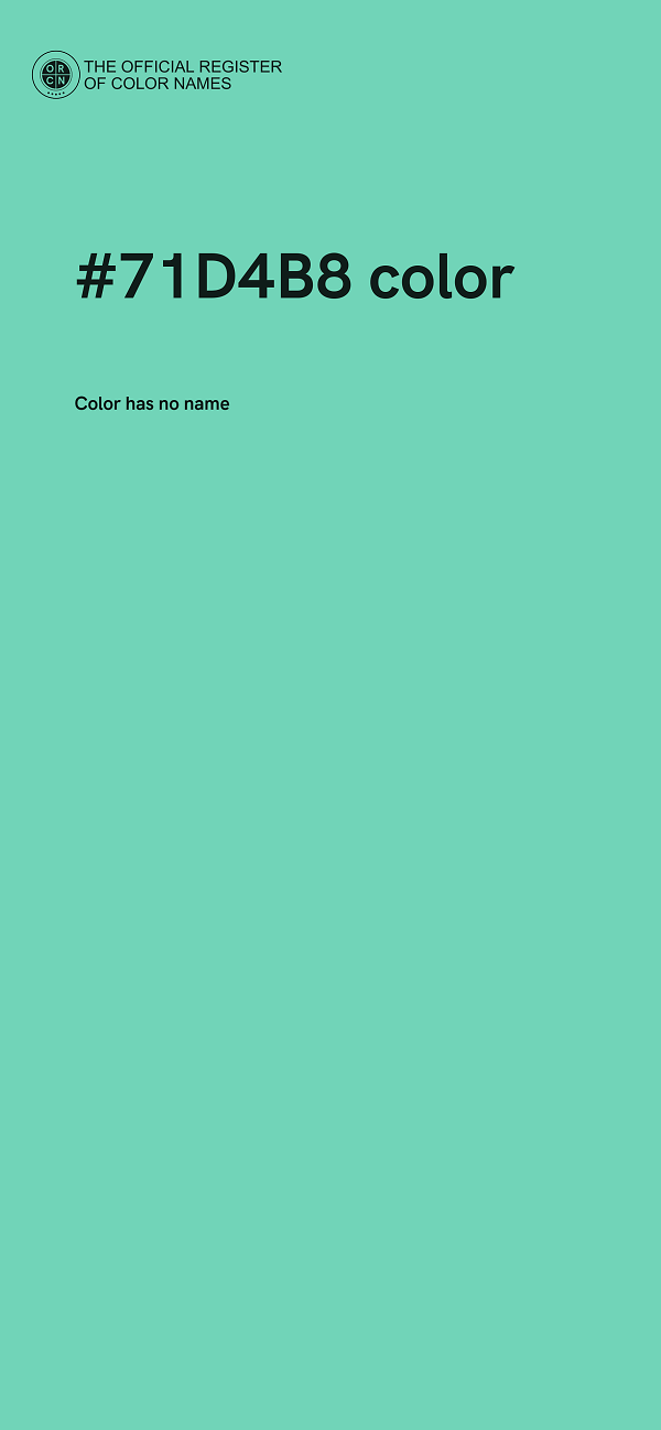 #71D4B8 color image