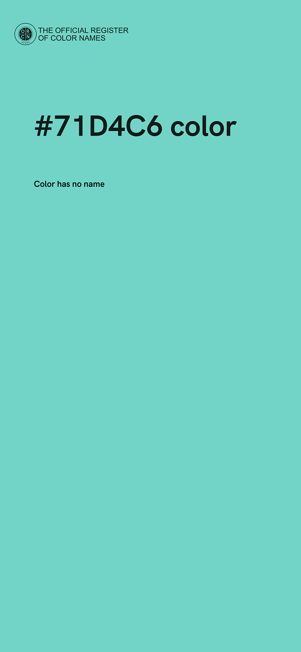 #71D4C6 color image