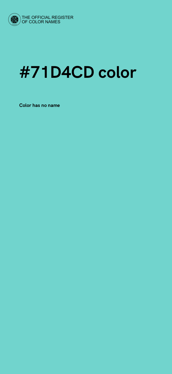 #71D4CD color image