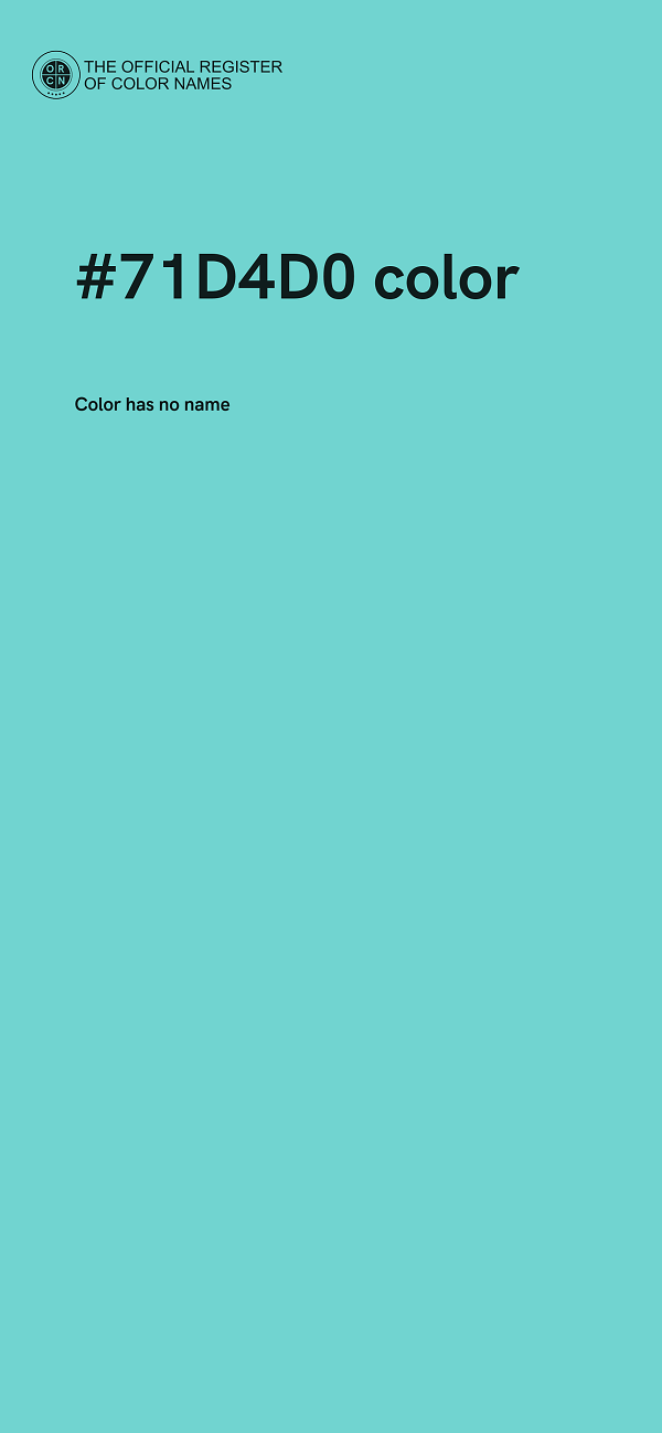 #71D4D0 color image