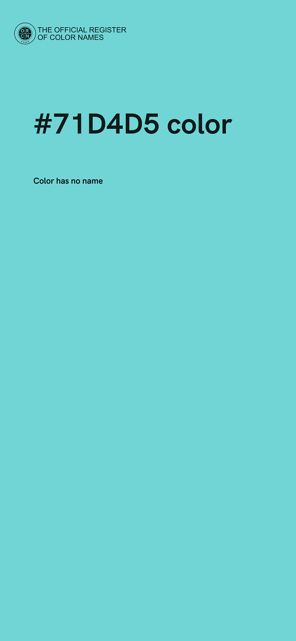 #71D4D5 color image