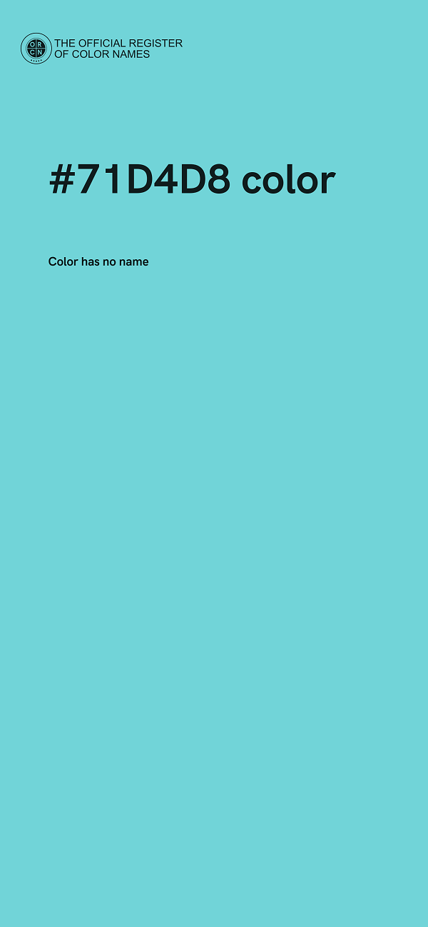 #71D4D8 color image