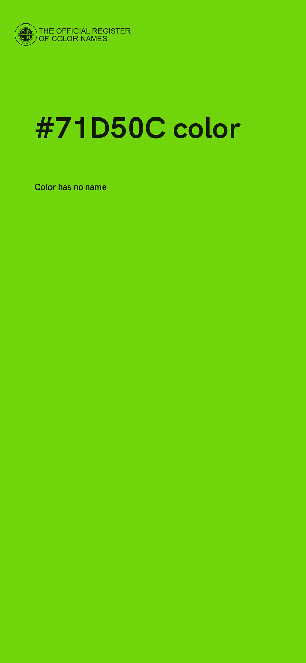 #71D50C color image