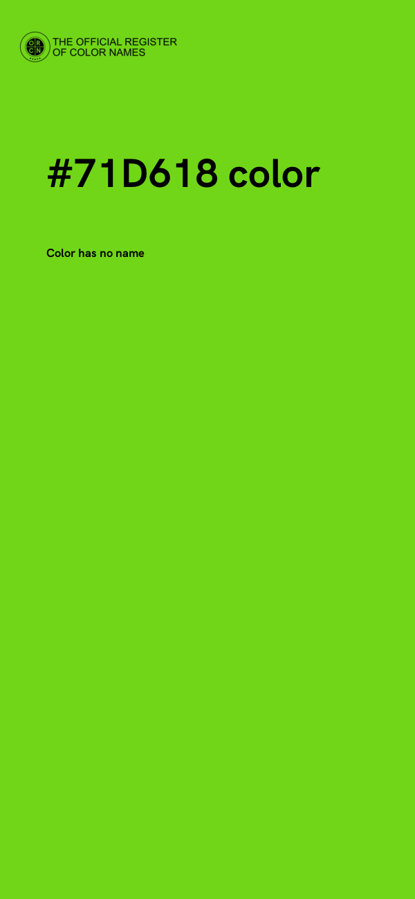 #71D618 color image